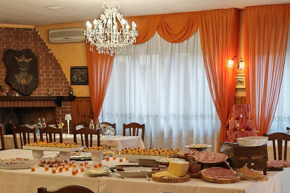 Sala interna allestita