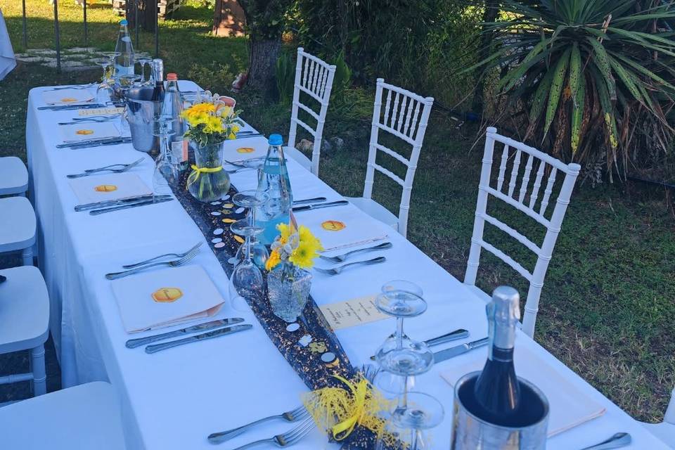 Allistemento in giardino td