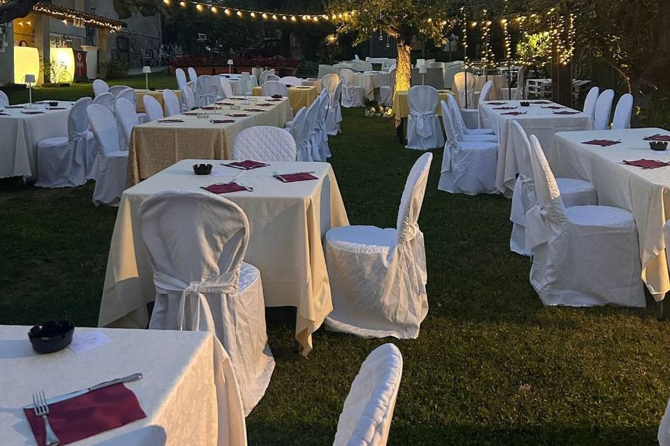 Giardino allestito