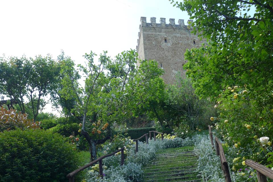 La scalinata del Frutteto