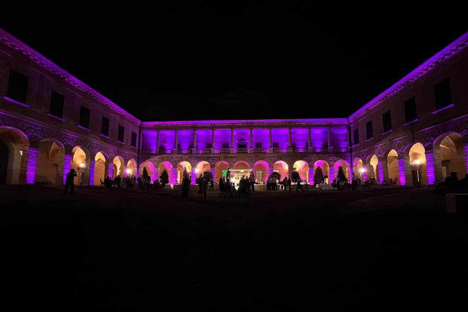 Allestimento luci Villa Lechi