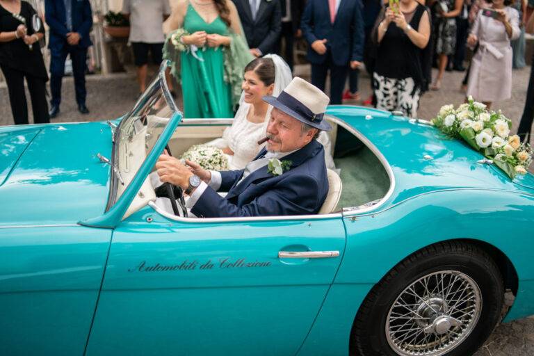 Sposa e Papà arrivo in chiesa