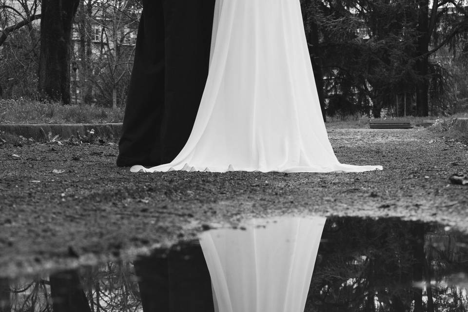 Foto matrimonio con pioggia