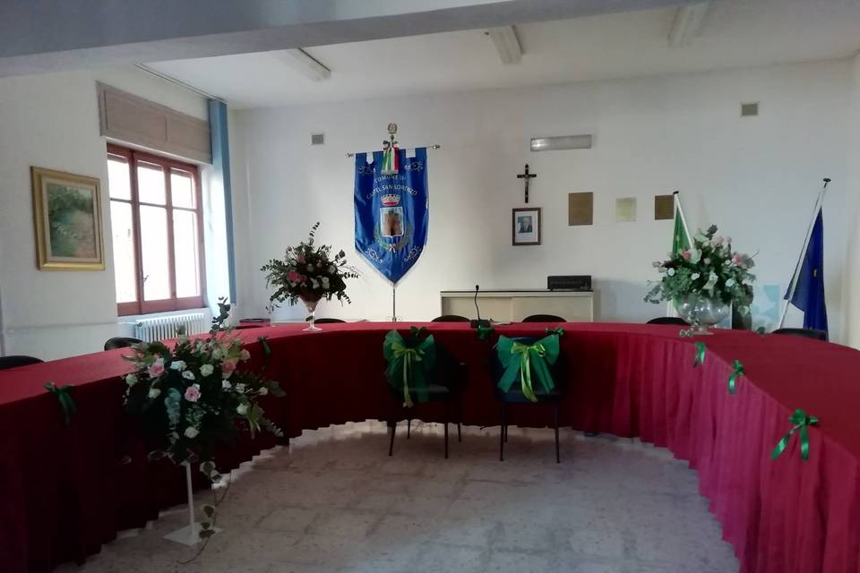 Allestimento sala