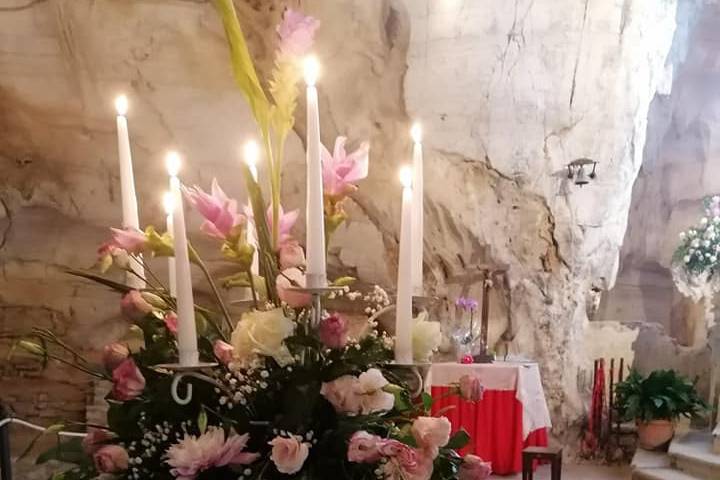 Composizione con candelabro