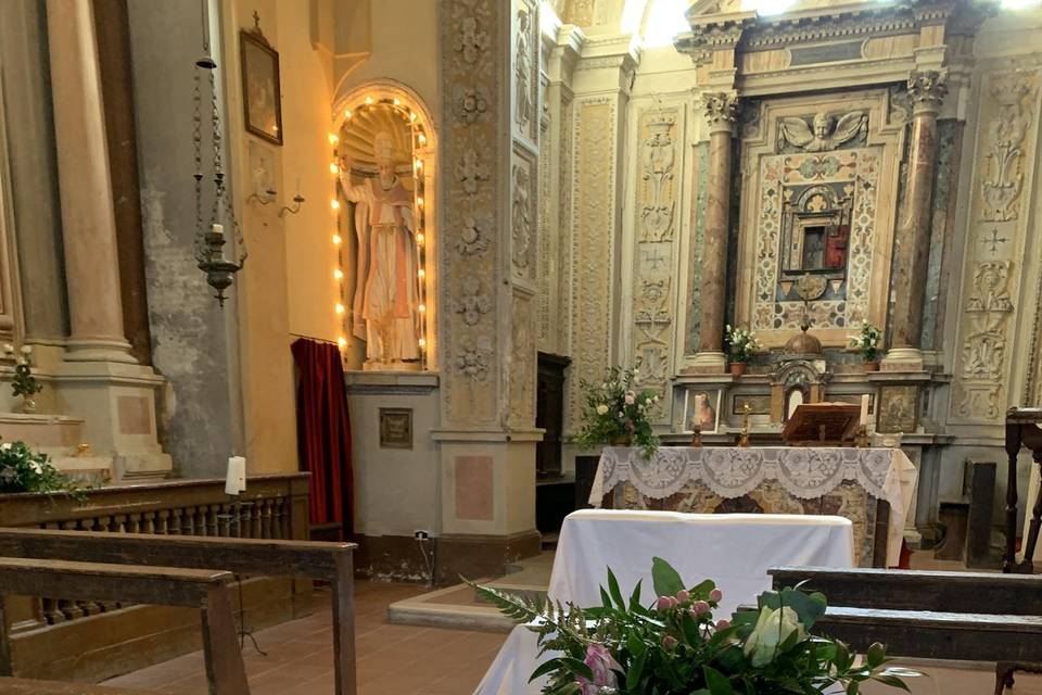 Addobbo in chiesa