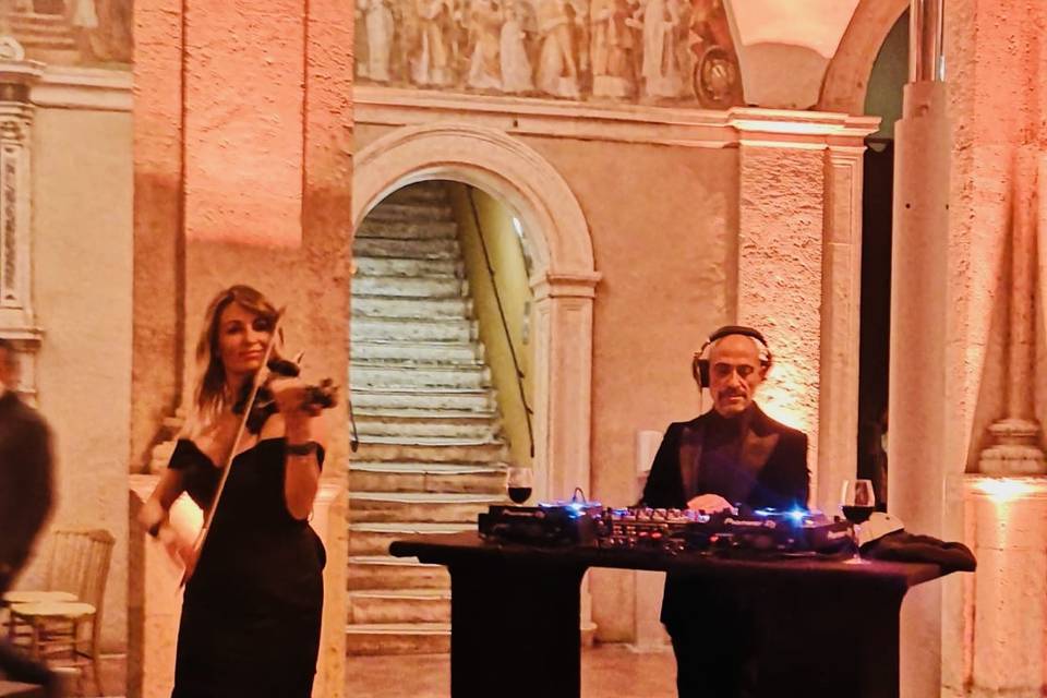 Violin e DJ set matrimonio