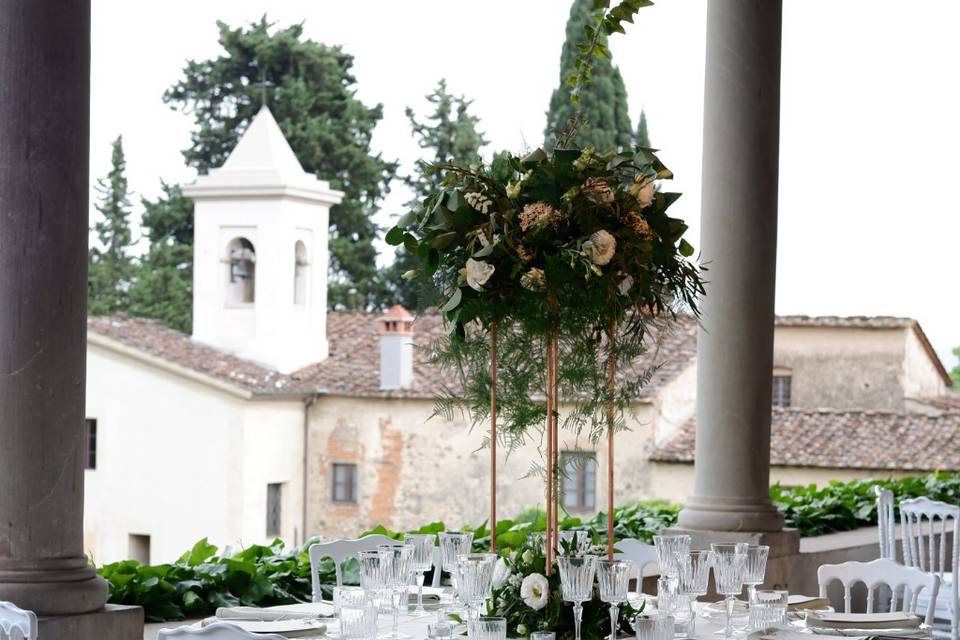 Cena vista chiesa privata