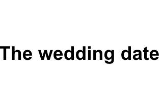 The wedding date