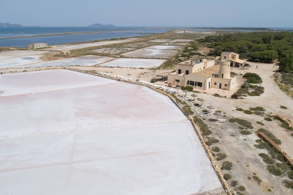 Salt resort dall'alto