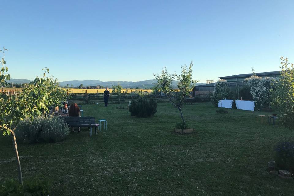 Podere Casarossa giardino