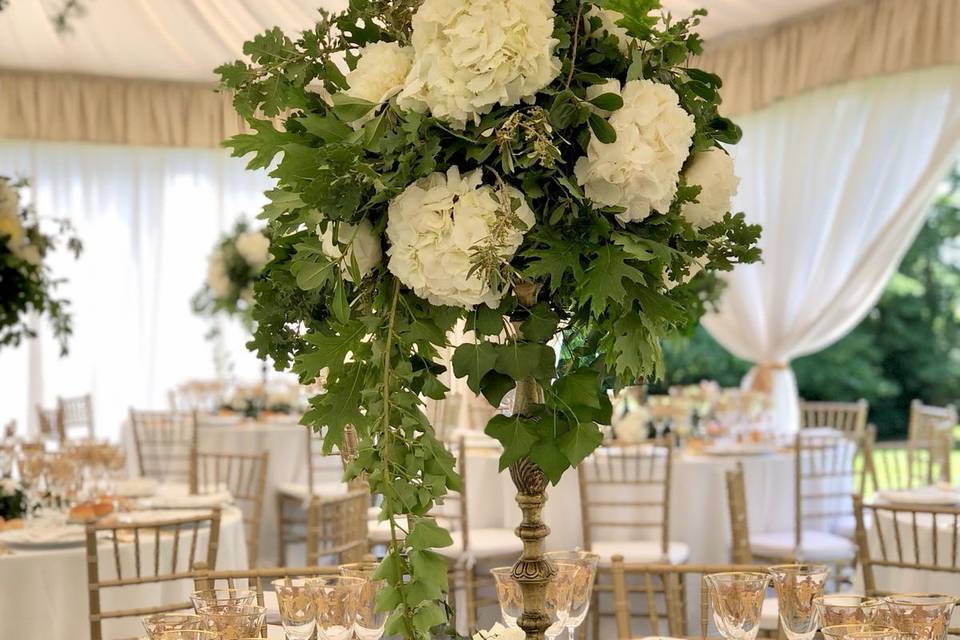 White & green bouquet