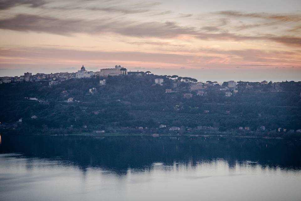 Tramonto a Villa Pocci