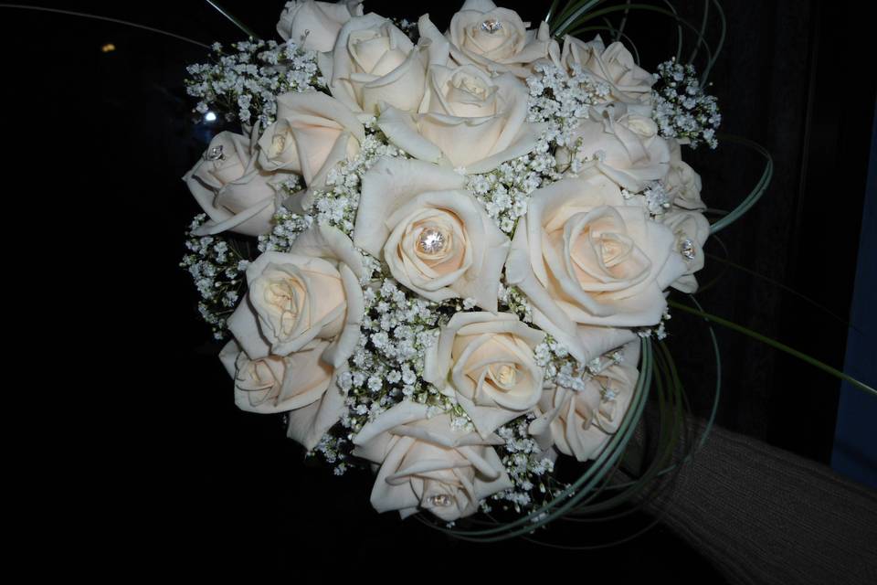 Bouquet rose panna