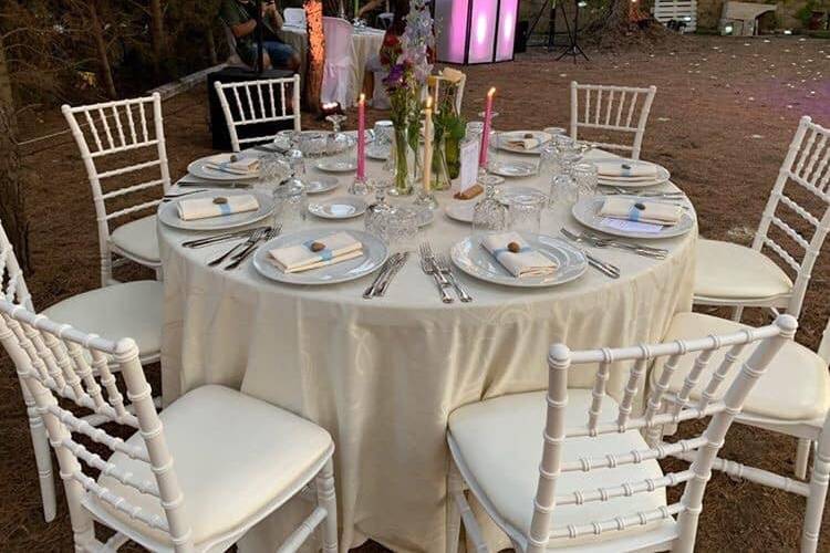 Allestimento all'aperto