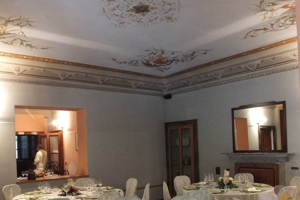 Interno villa addobbato