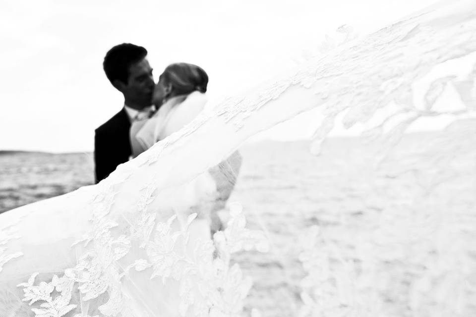 Velo sposa & bacio