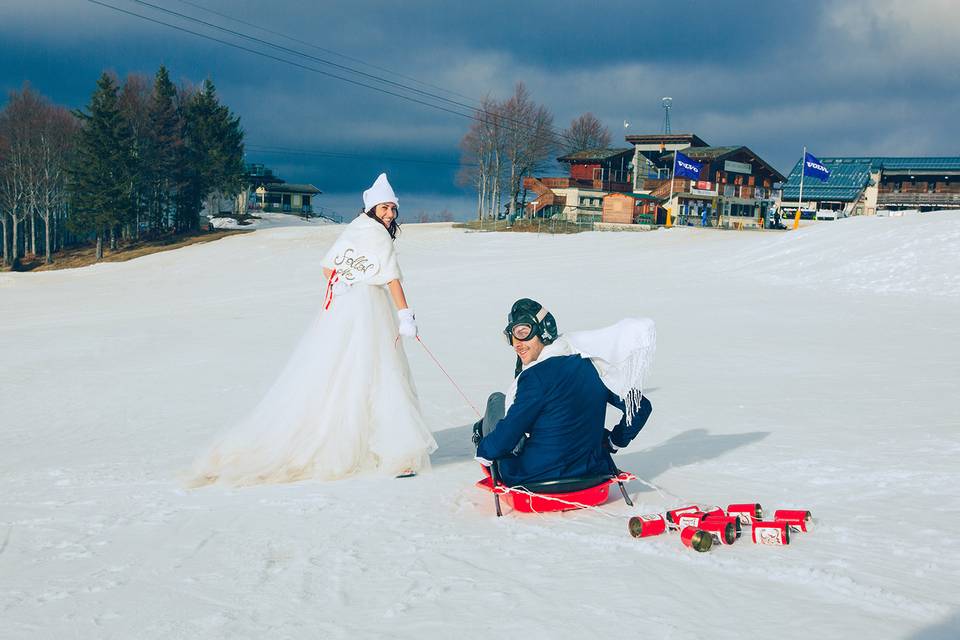 Wedding in the snow