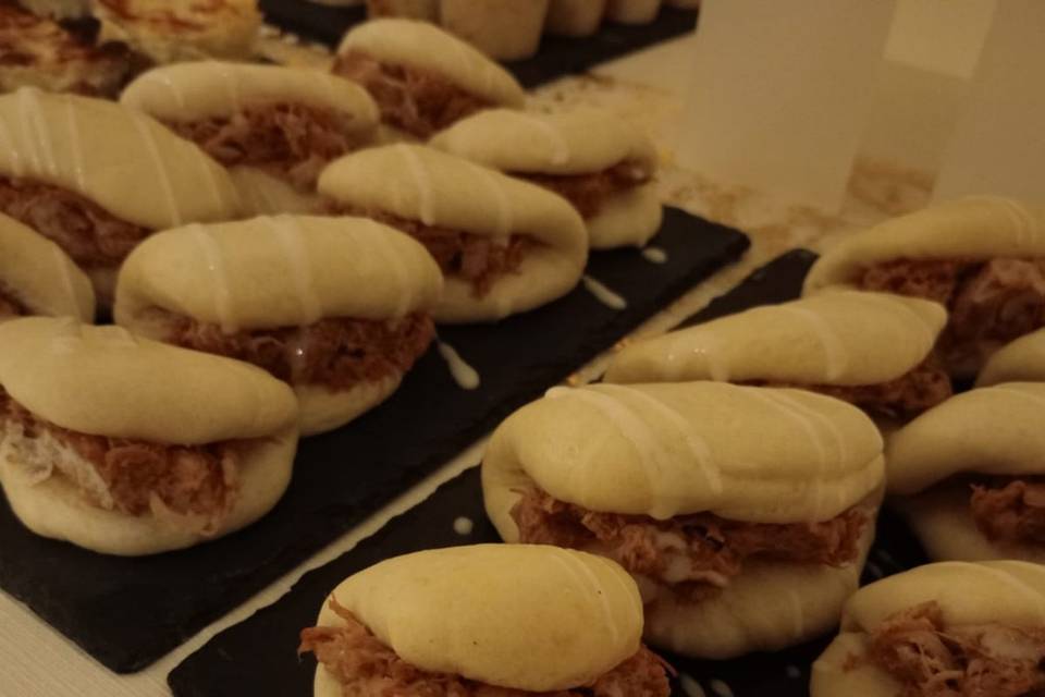 Bao con pulled pork