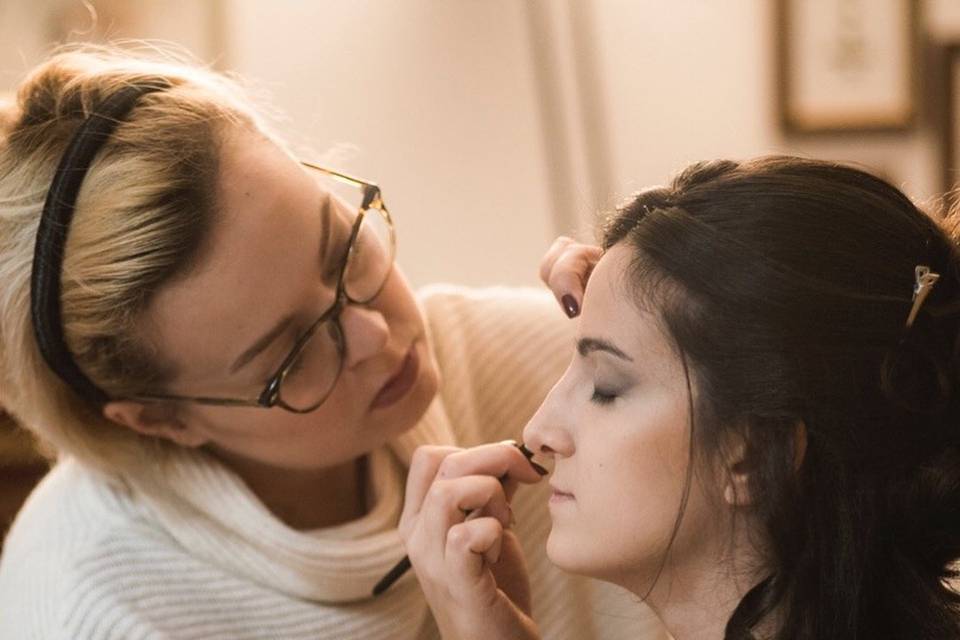 Sposa in preparazione