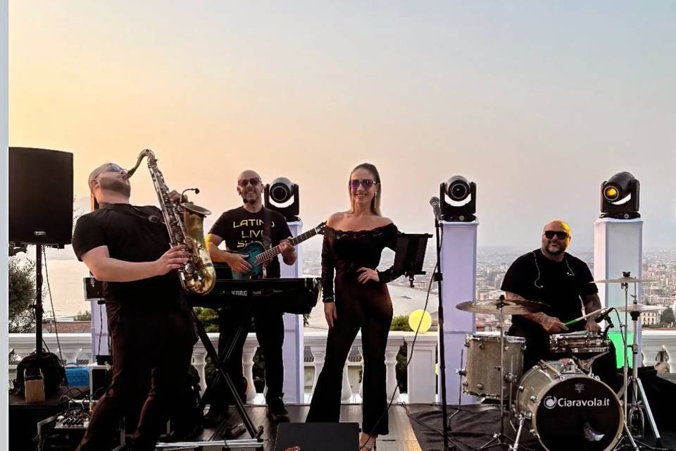 La band in azione