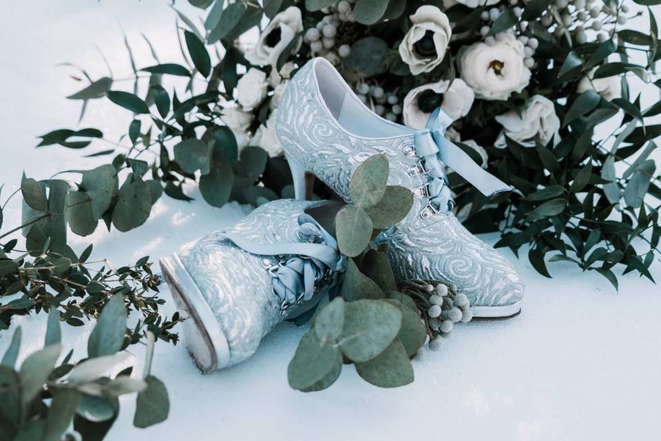 Scarpe sposa su misura persona