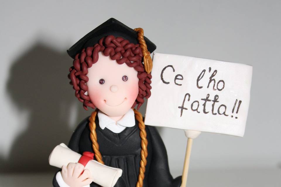 Cake topper laurea