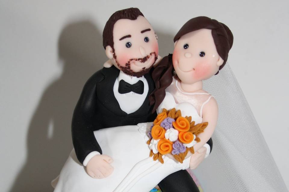 Cake topper mappamondo