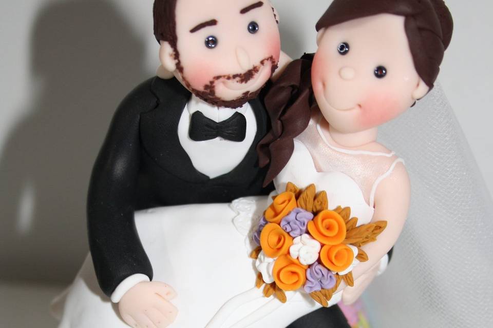 Cake topper mappamondo