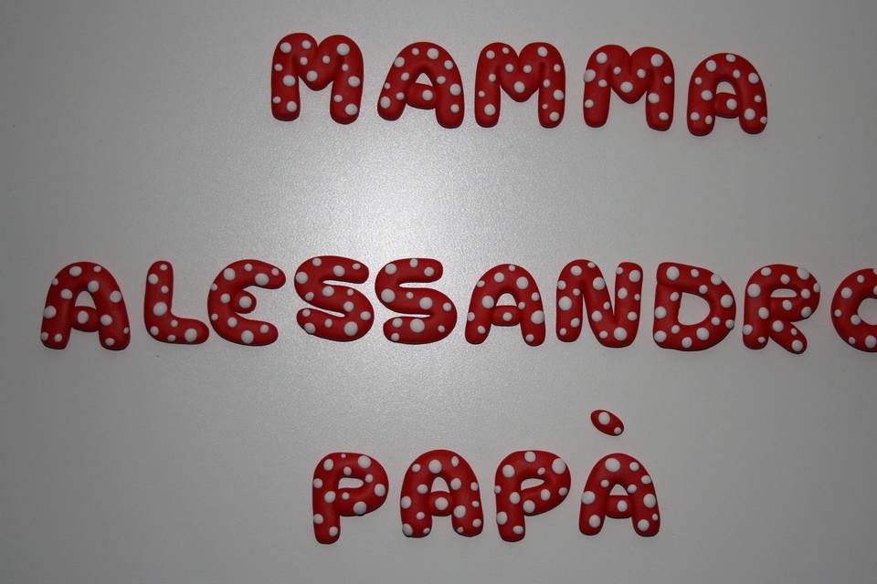 Cake topper personalizzato