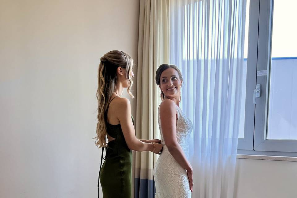 Preparazione sposa
