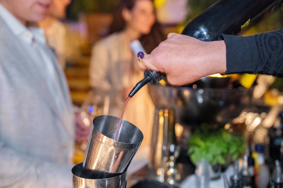 Mani del barman