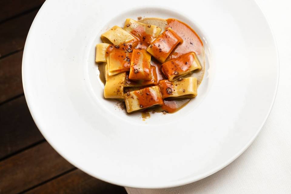 Lenticchie, bisque, bergamotto
