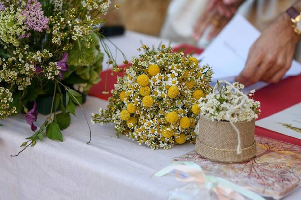 Bouquet e porta fedi