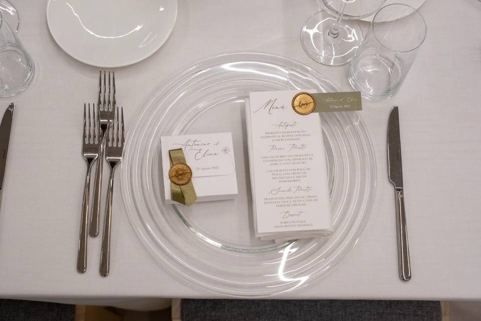 Menu e segnaposto