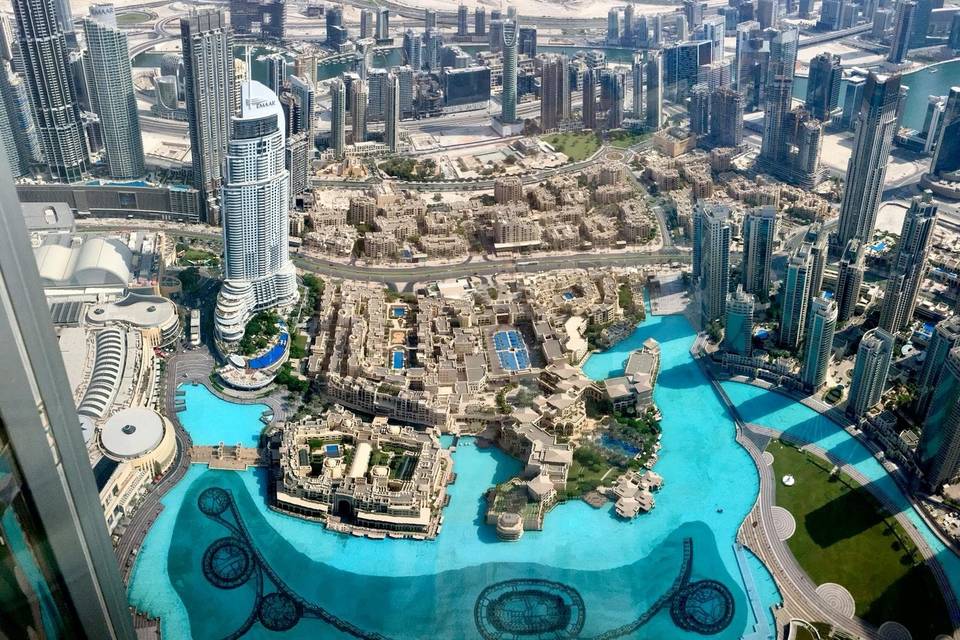 Vista da Burji Khalifa - Dubai