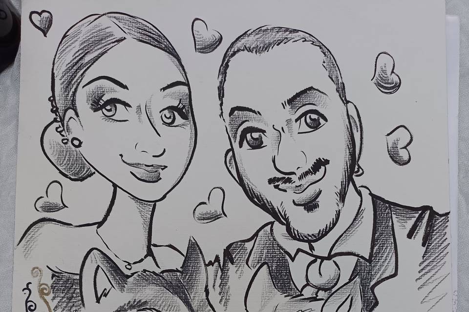 Caricatura sposi