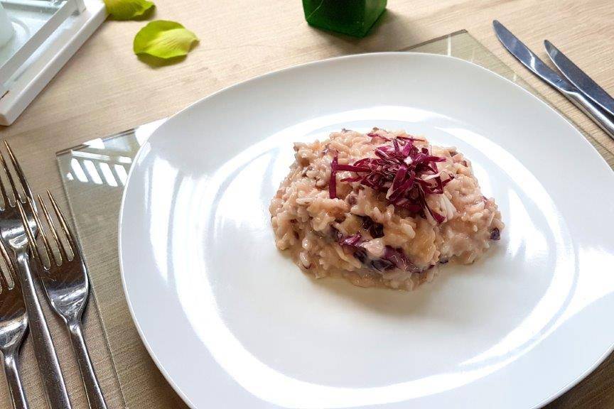 Risotto radicchio e speck