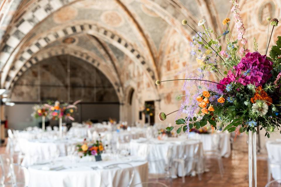 Allestimento sala Sforza