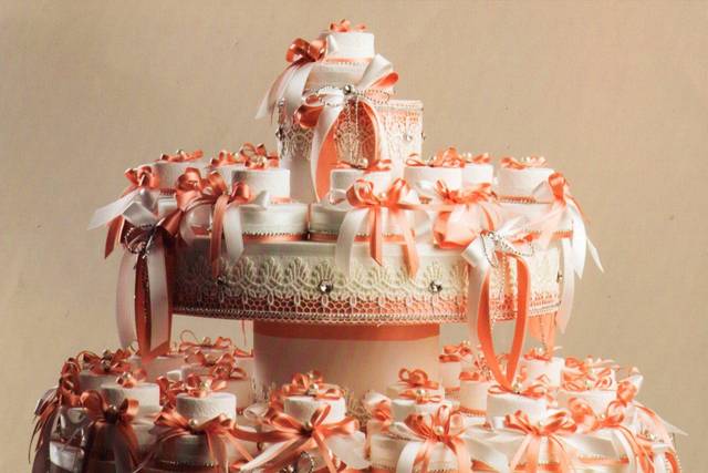 Struttura torta con sacchetti