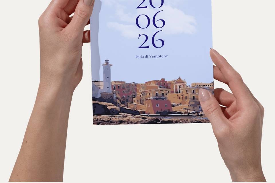 Save the date disegnato