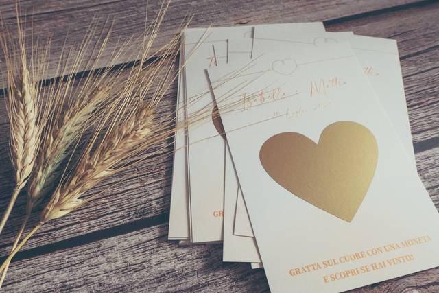 Set 50pz Gratta e Vinci Personalizzati per Eventi Matrimonio