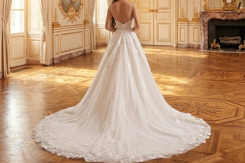 Abito da sposa a trapezio