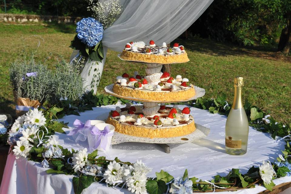Country wedding torta
