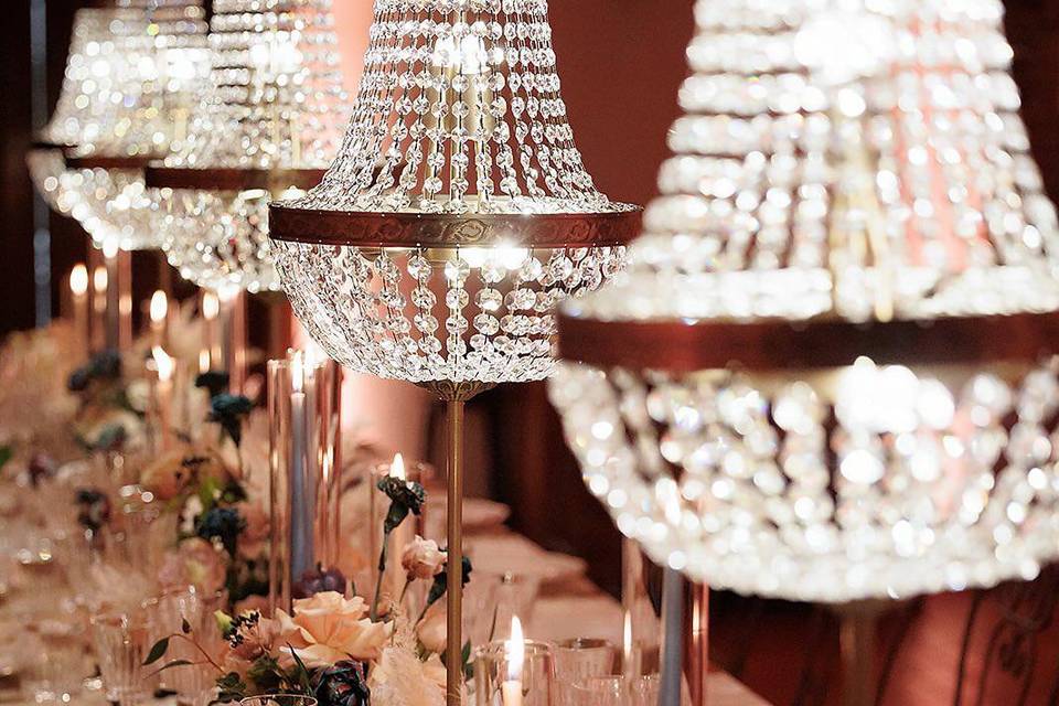 Table Chandelier Wedding