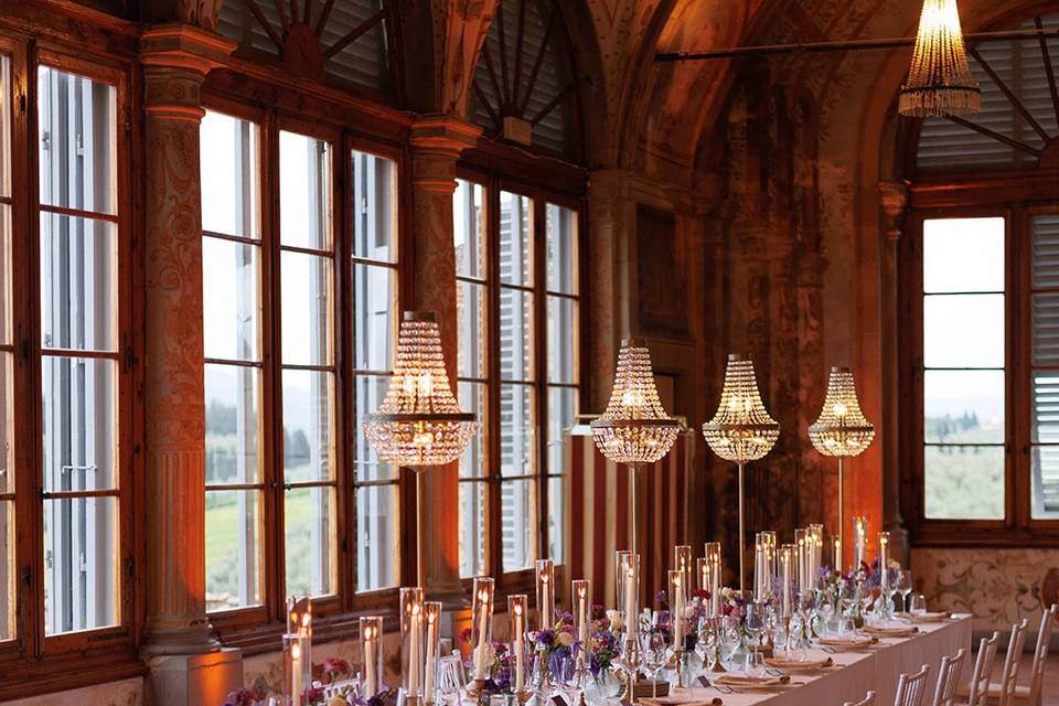 Table Chandelier Wedding