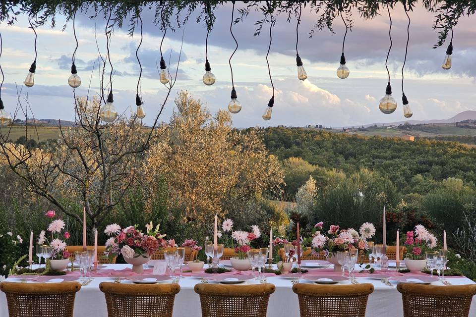 Vintage Bulbs wedding lighting