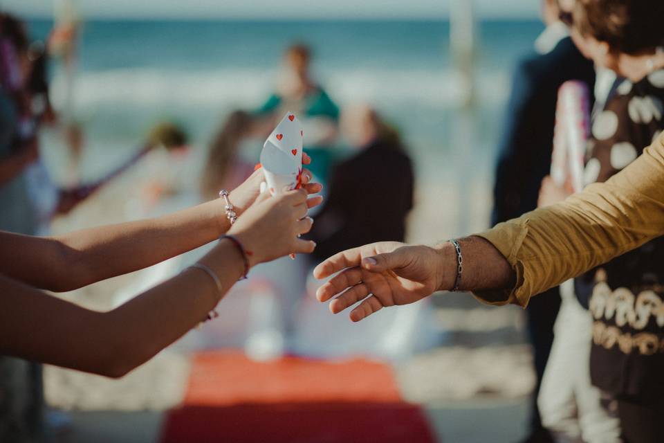 Wedding ceremony at the sea