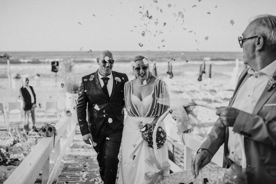 Wedding ceremony at the sea