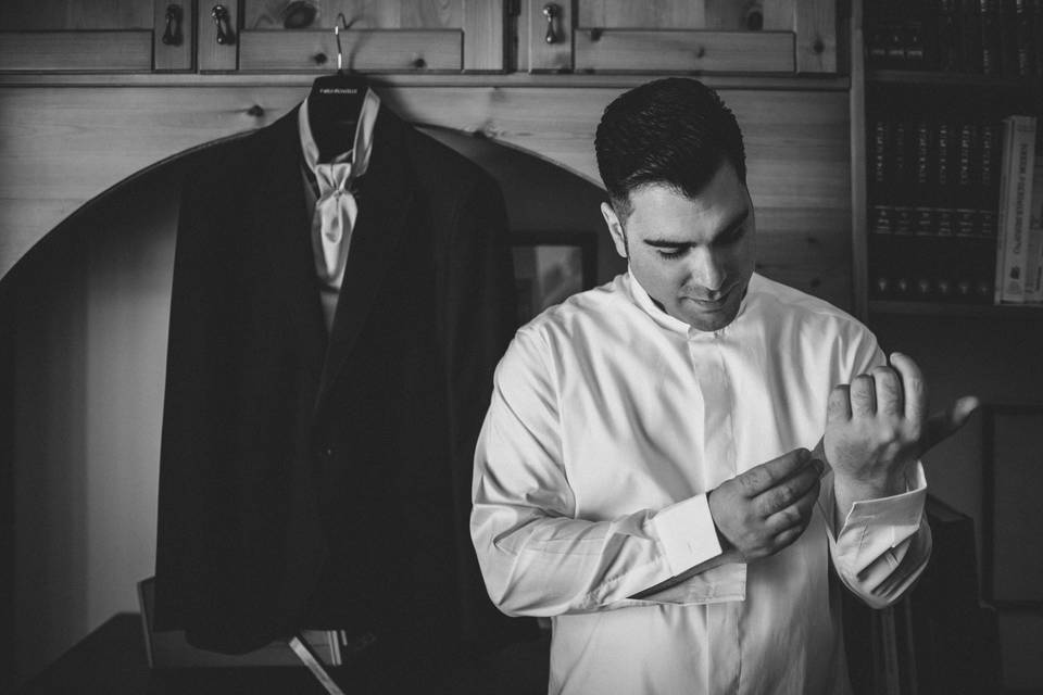 Groom's getting ready